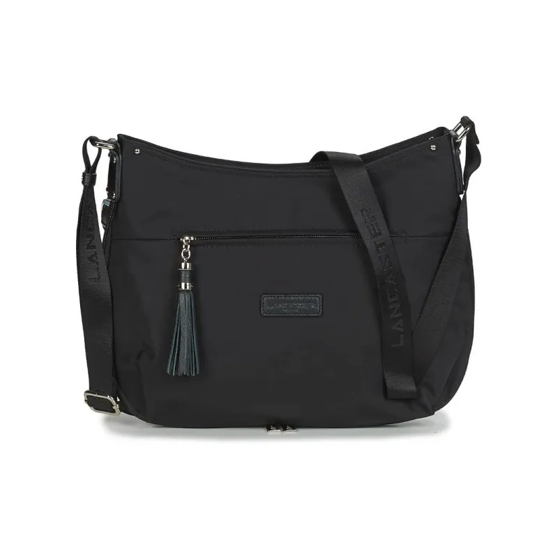 Lancaster Nylon Shoulder Bag Women's Black-5