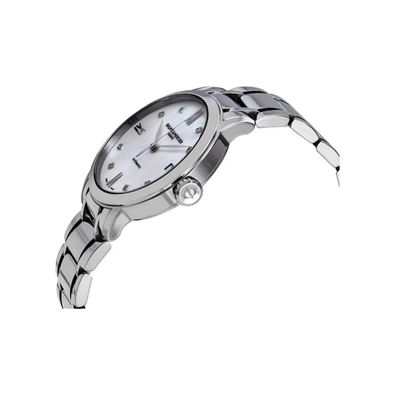 Baume & Mercier Classima Collection Automatic Mechanical Movement Women's Watch Watch 34mm White Dial-1