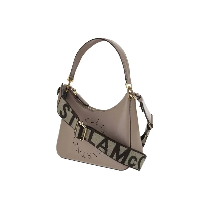 Stella McCartney Logo Perforated Zipped Shoulder Bag-1