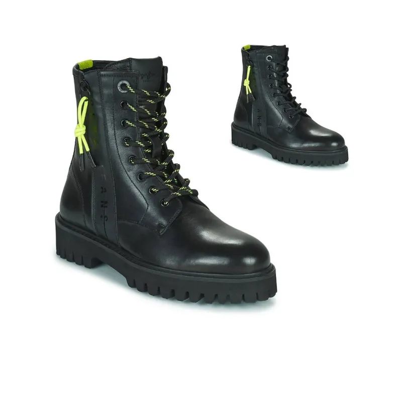 Pepe Jeans TRUCKER Ankle Boots 3.2cm Women's Black-9
