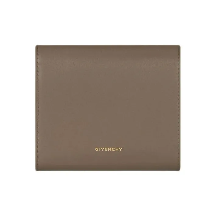 GIVENCHY Calfskin Wallet Women's Taupe-2