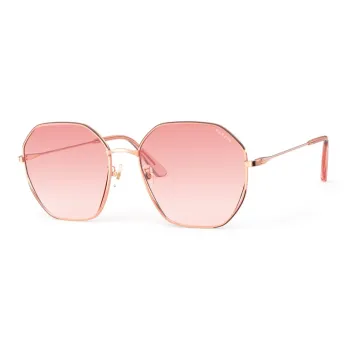 PARZIN Irregular Shape Sunglasses Women's Refined Metal Frame With Multicolor Lens 8257