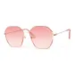 Gold Frame with Gradient Rose Red Lens