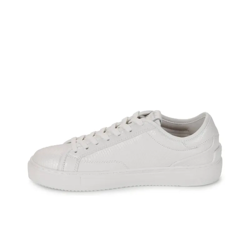 Pepe Jeans Adams Snaky Low Top Skateboard Shoes Women's White-5