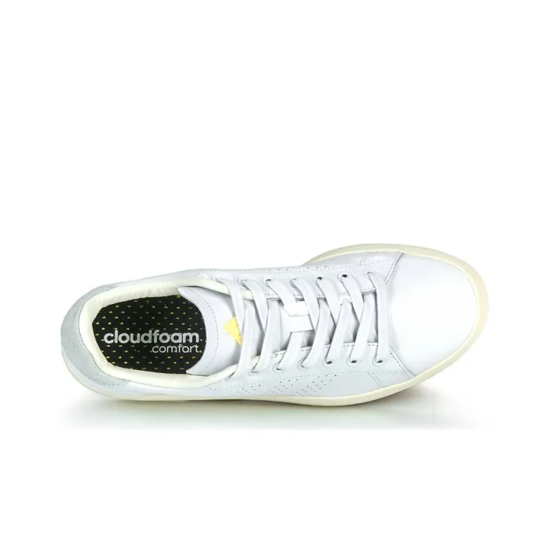 Adidas ADVANTAGE PREMIUM Durable Breathable Low Top Skateboard Shoes Women's White-5
