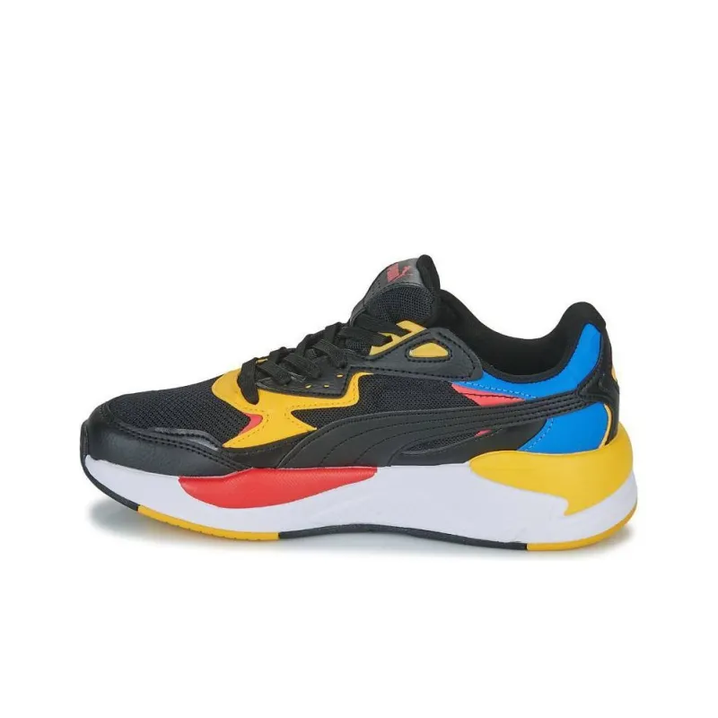 PUMA X Ray Speed Abrasion Resistant Breathable Low Top Running Shoes Unisex Black Yellow-0