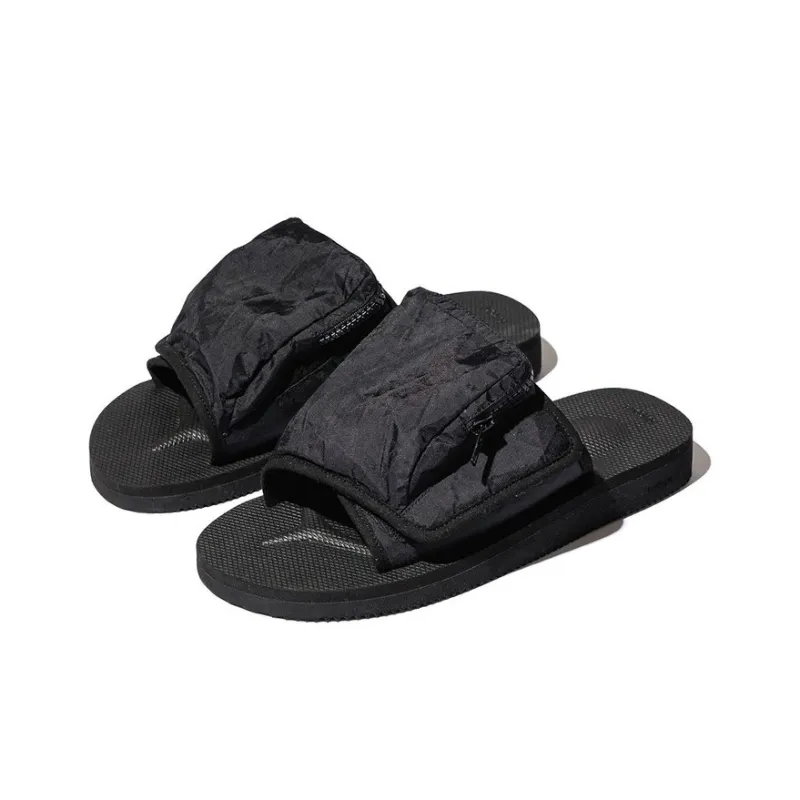 Unused x Suicoke Rubber Sole Slip-Resistant Slide Slippers Women's Black-0