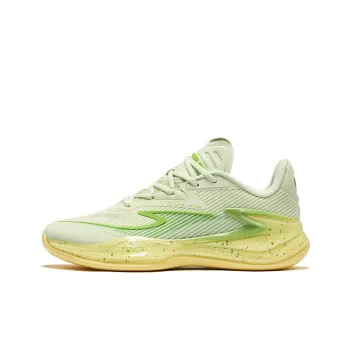 Erke Qian Xun V2 Cushioned Slip-Resistant Mid-Top Basketball Shoes Men's Melon Color Scheme