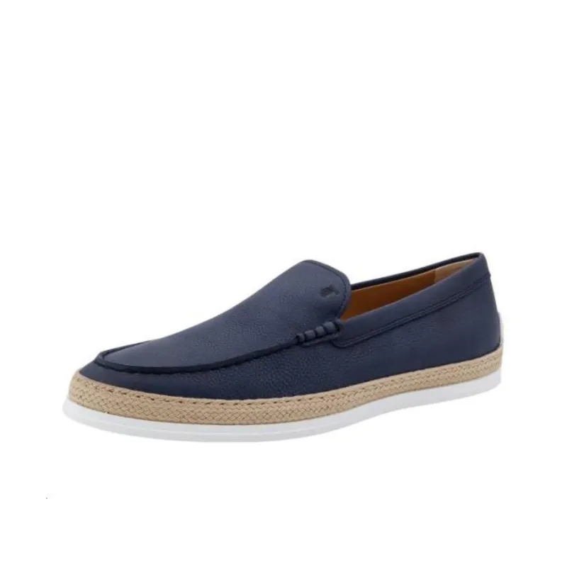 TOD'S Round Toe Slip On Loafers-3
