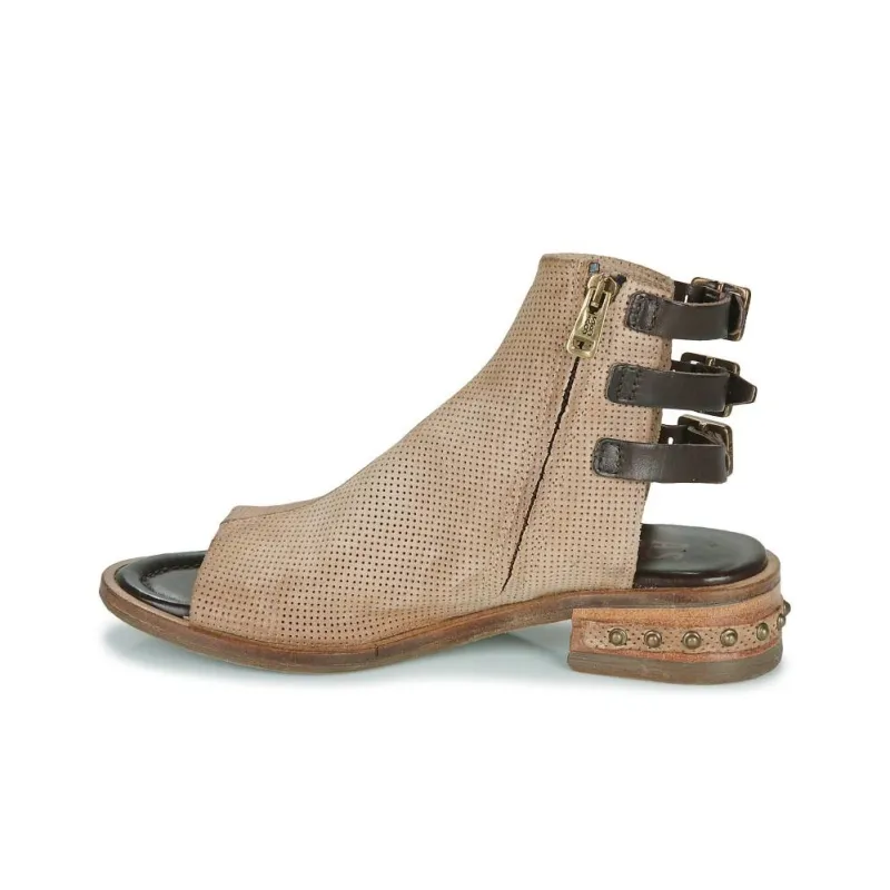 AirStep One Strap Sandals 4cm Women's Beige-5