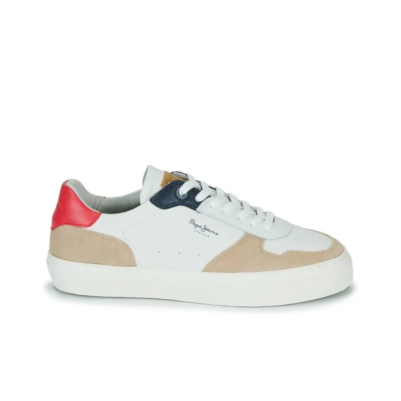 Pepe Jeans Yogi Street 3.0 Abrasion Resistant Low Top Skateboard Shoes Men's White-6