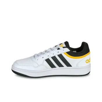 Adidas HOOPS 3.0 Anti Slip Wear Resistant Low Top Skateboard Shoes Unisex White Black
