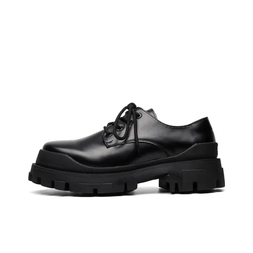 Lady's House Dress Shoes Men Low-Top Black