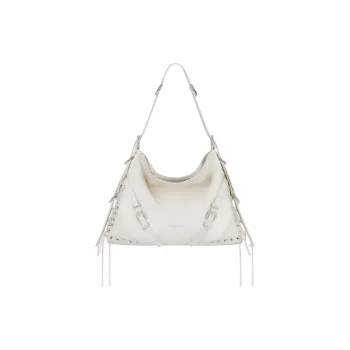 Givenchy Voyou With Cow Leather And Sheepskin Portable Crossbody Bag, Shoulder Bag Women's Ivory White