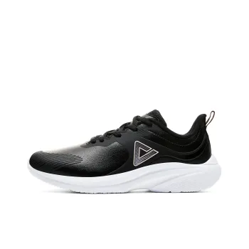 PEAK Running Shoes Women's Low Top Black/All White