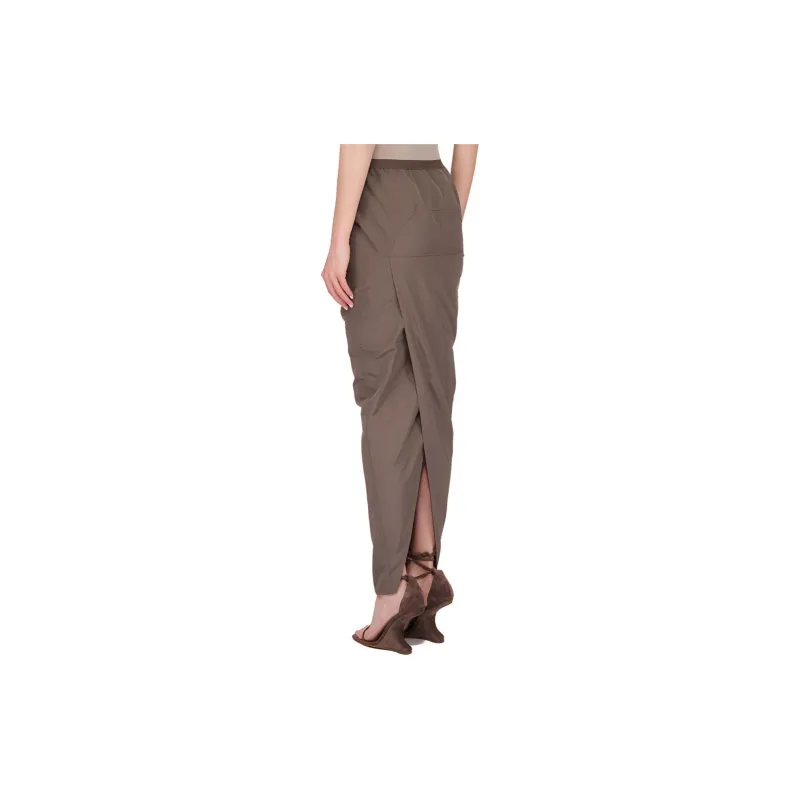 RICK OWENS Pillar Cady High-Waist Maxi Skirt-1
