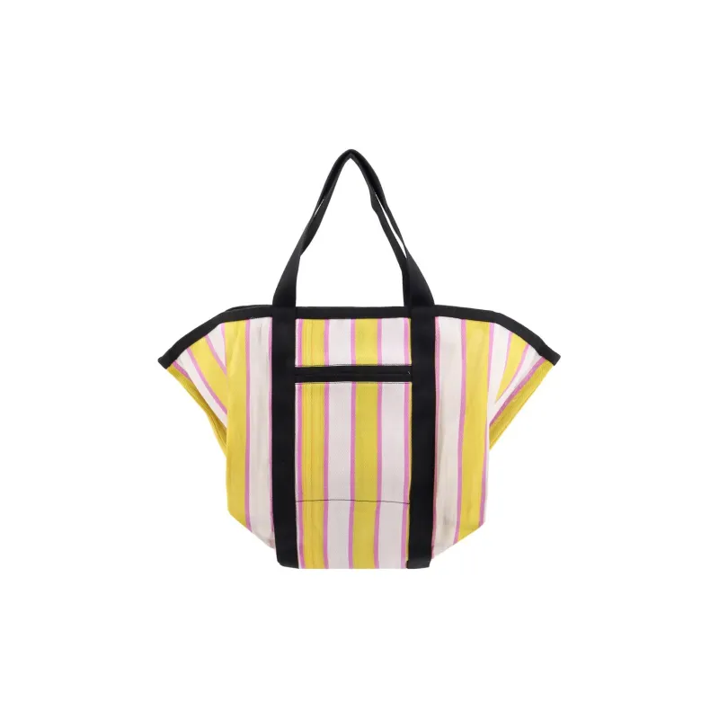 ISABEL MARANT Darwen Striped Top Handle Bag-1