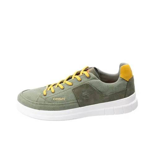 CRISPI Addict Outdoor Shoes Unisex Low-Top Forest Green/yellow