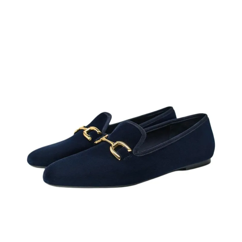 ZARA Loafers Women's Blue-1