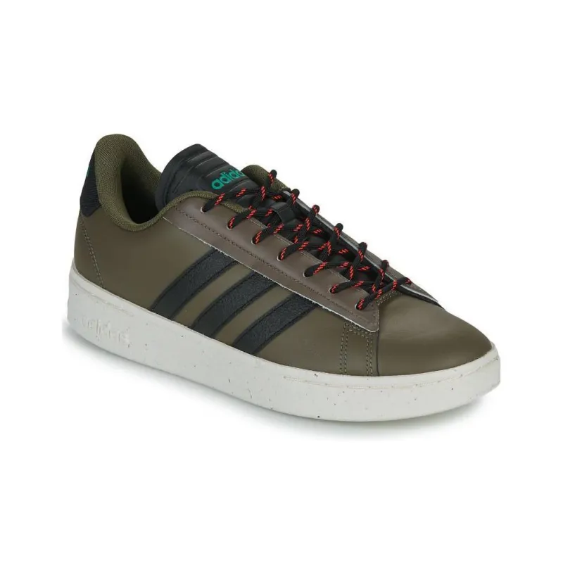 Adidas GRAND COURT ALPHA Grand Court Alpha Cushioning Wear Resistant Low Top Skateboard Shoes Men's Gray-2