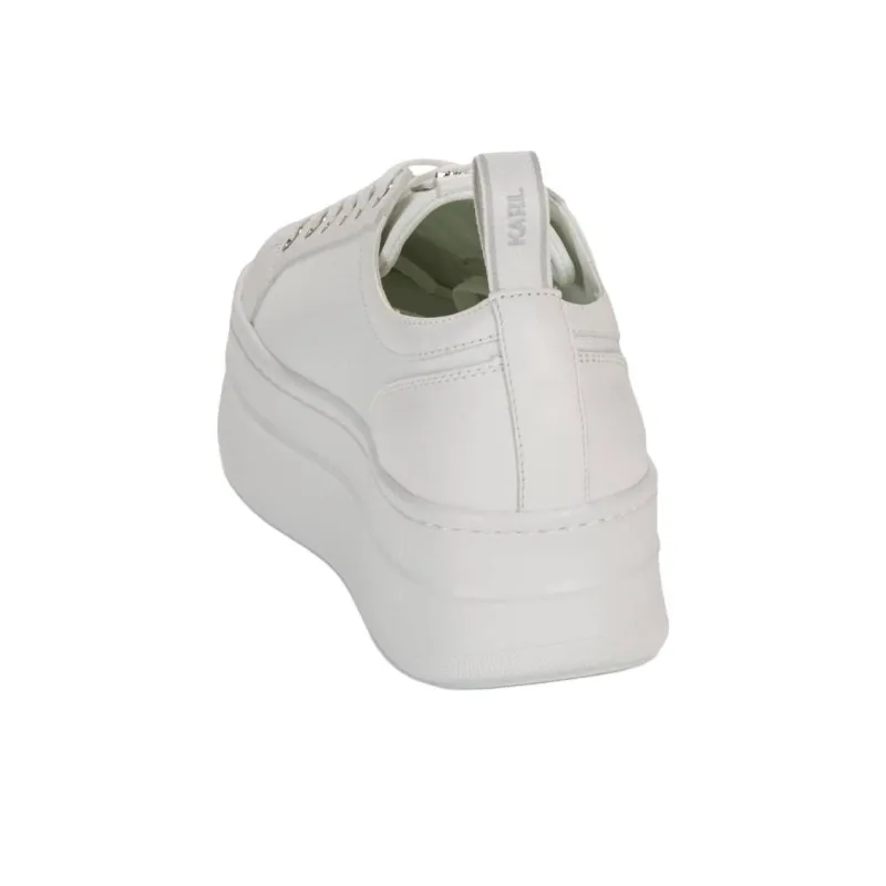 KARL LAGERFELD Low Top Skateboard Shoes Women's White-5
