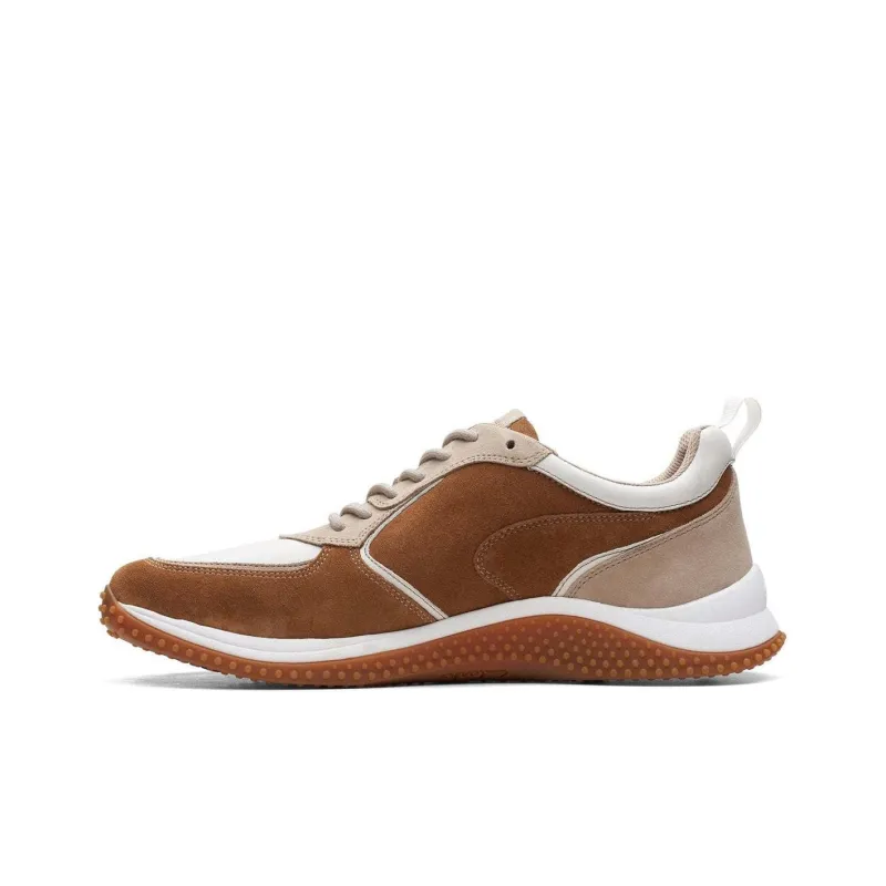 Clarks Anti Slip Wear Resistant Low Top Casual Shoes Men's Tan-0