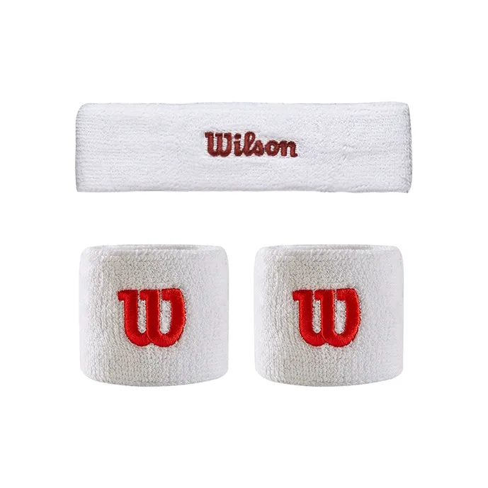 Wilson Running Wristbands Breathable White-4