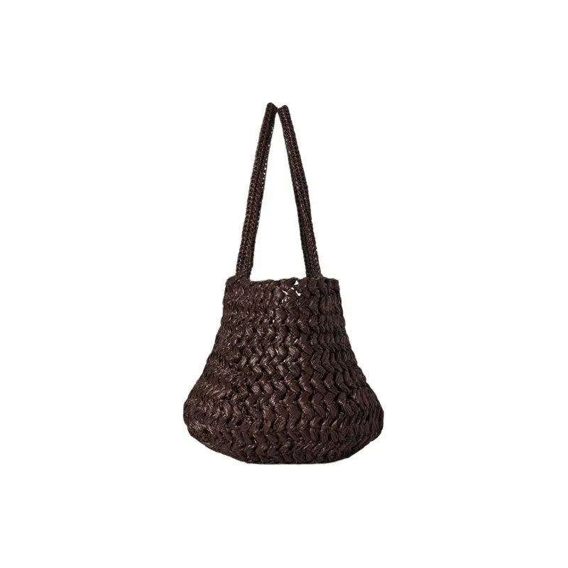THE ROW Raffia Fiber Tote Bag, Shopping Bag, Handbag, Shoulder Bag Women's Brown-2