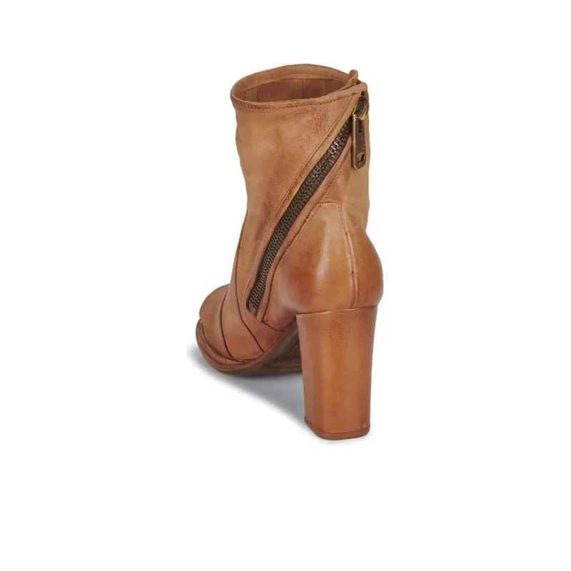 AirStep Basile Mid Ankle Boots 9cm Women's Brown-11
