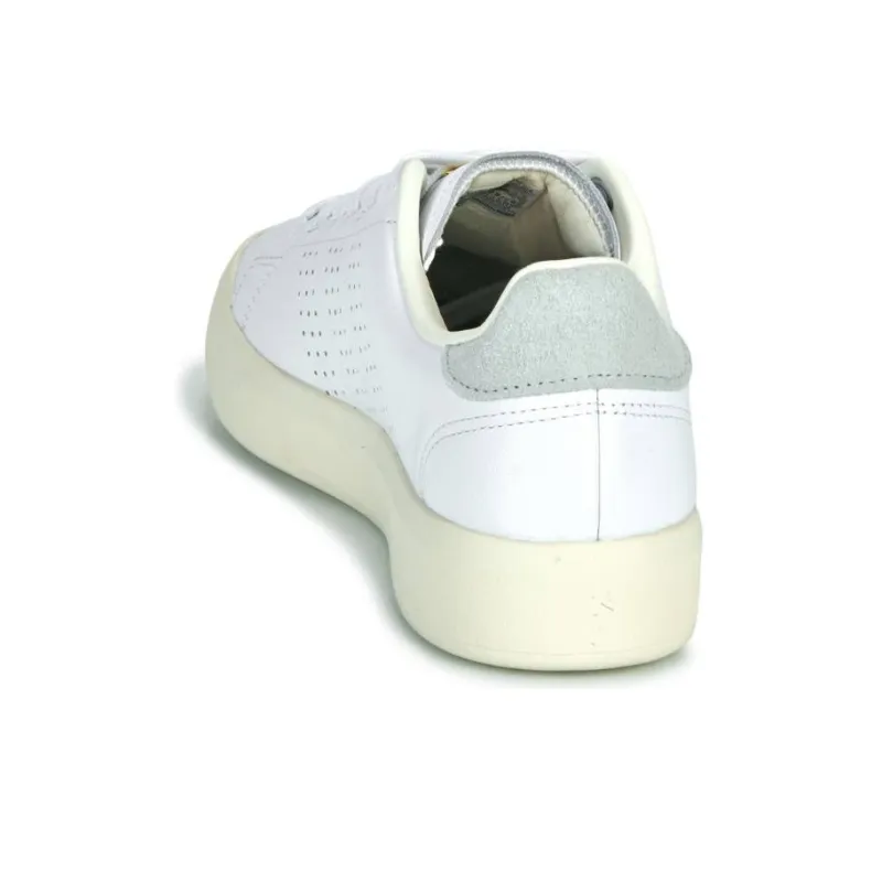 Adidas ADVANTAGE PREMIUM Durable Breathable Low Top Skateboard Shoes Women's White-4