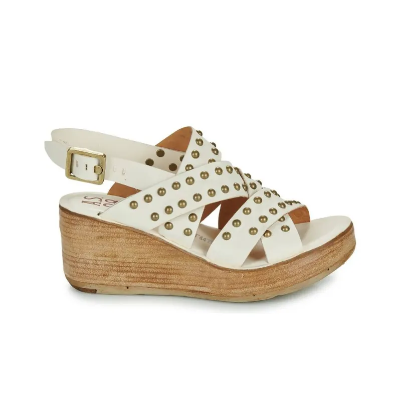 AirStep NOA STUD Roman Sandals Women's White-7