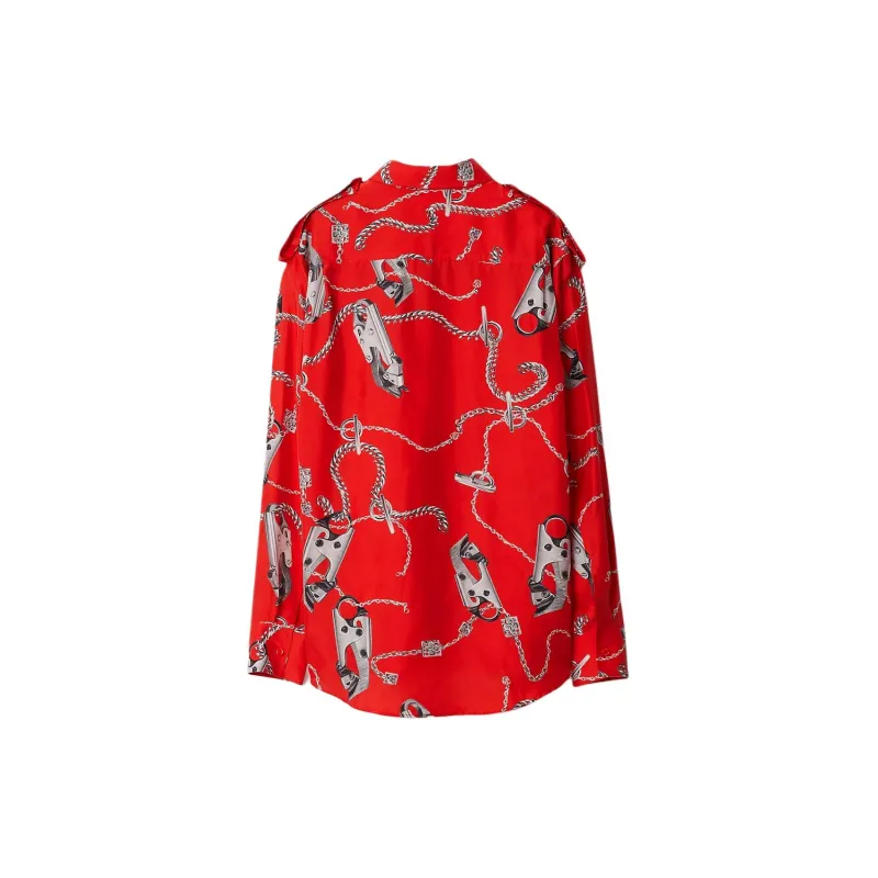 Burberry Knight Hardware Silk Shirt-1