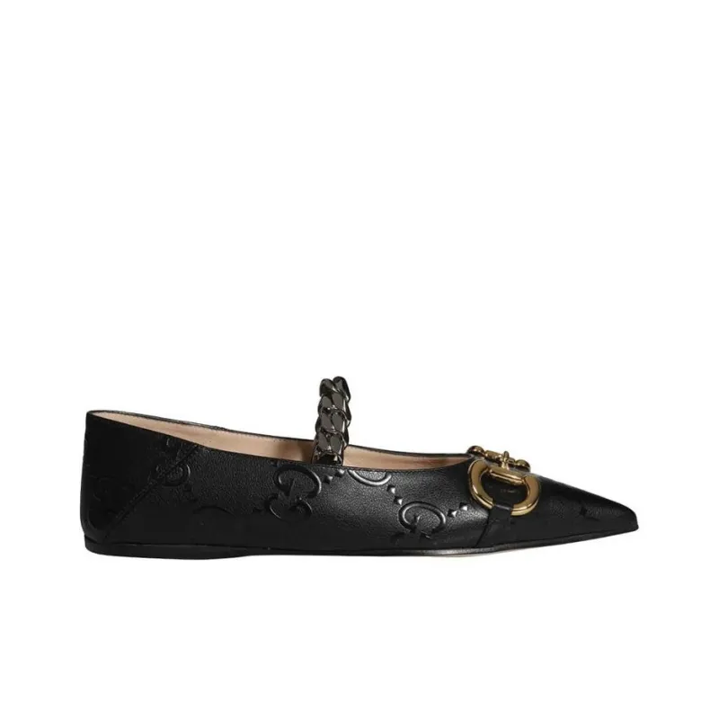 GUCCI Flat Women's Casual Shoes Women's Black-1