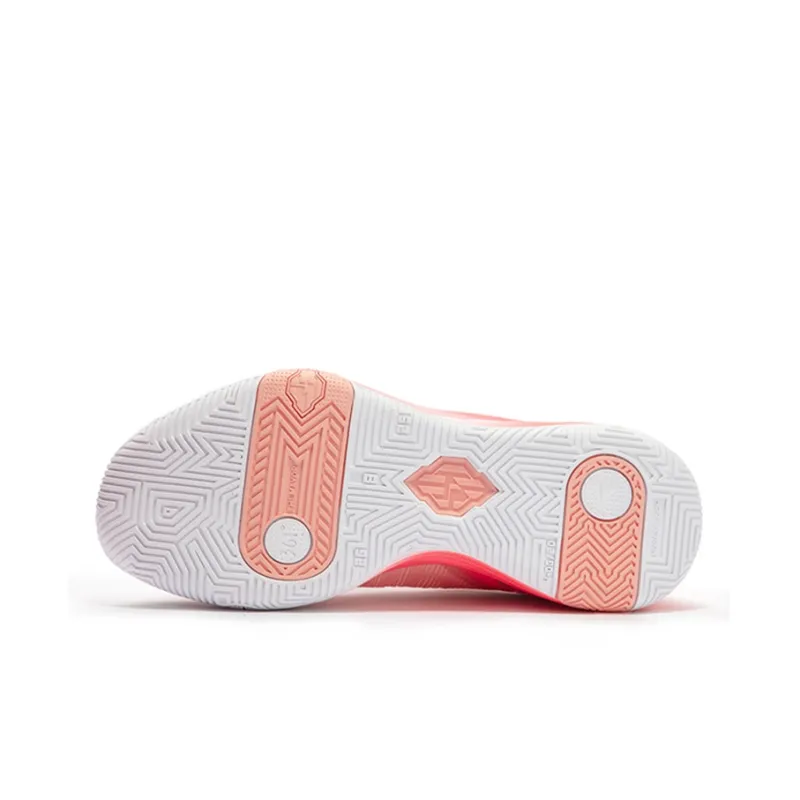 361° DVD1 SE Red Cushioning Anti-Slip Wear-Resistant Breathability Low-Top Basketball Shoes Men's Pale Peach Pink-4