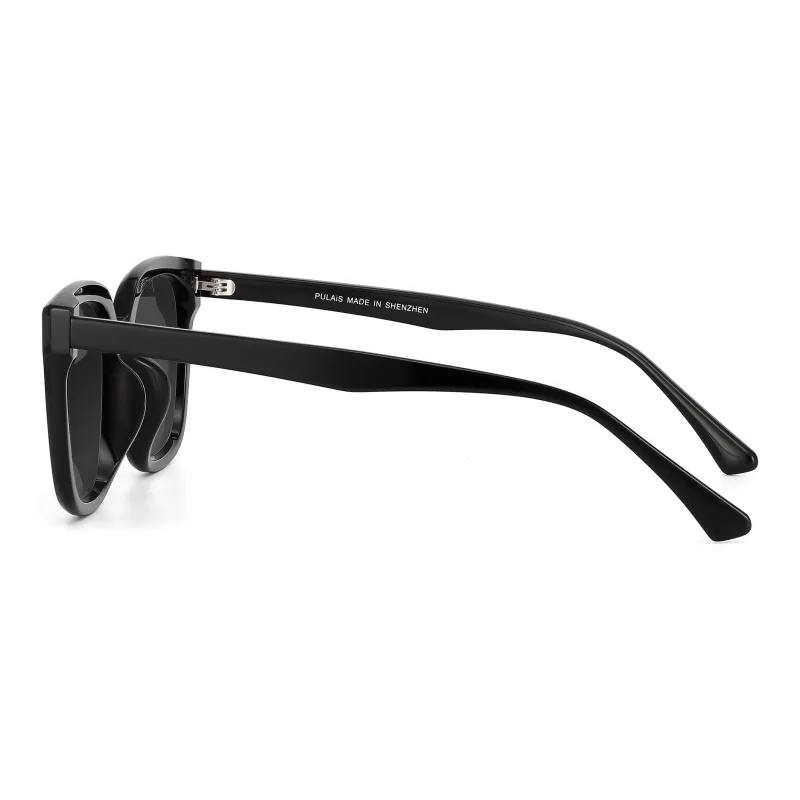 PULAIS Plate Frame Square Sunglasses Unisex-5