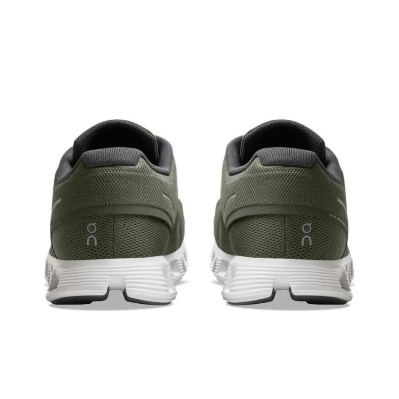 On Running Cloud 5 Olive Green White-3