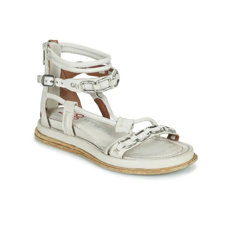 AirStep POLA SQUARE Roman Sandals Women's White-7