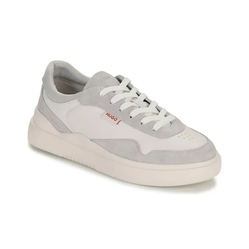 HUGO BOSS Low Top Skateboard Shoes Men's Gray White-2