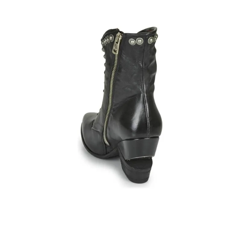 AirStep Tinget Lace Ankle Boots Women's Black-10