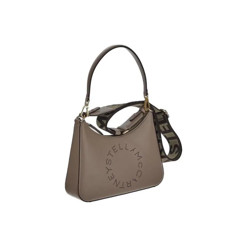 Stella McCartney Logo Perforated Zipped Shoulder Bag-2
