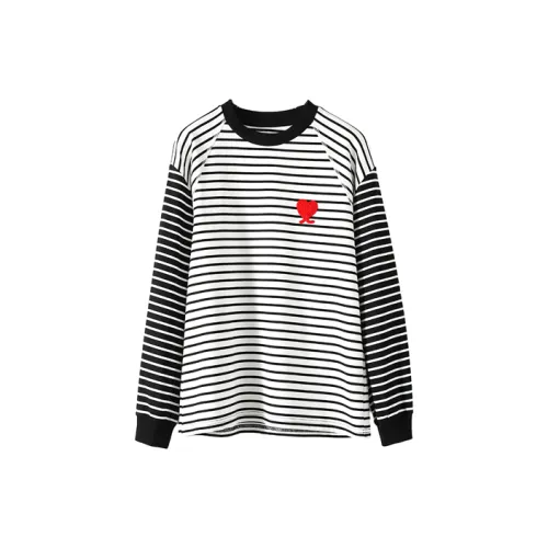 Siijii Sweatshirt Women's Black/White Stripes