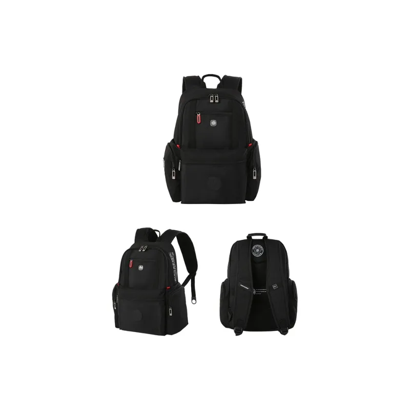 SUISSEWIN Polyester Backpack Regular Unisex Black/Gray/Camouflage-1