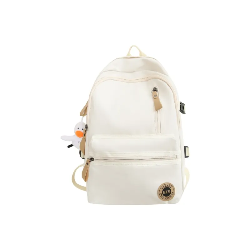 FAMAN Nylon Backpack Regular Women's Black+Charm/White+Charm/Red+Charm/Blue+Charm/Khaki+Charm-5