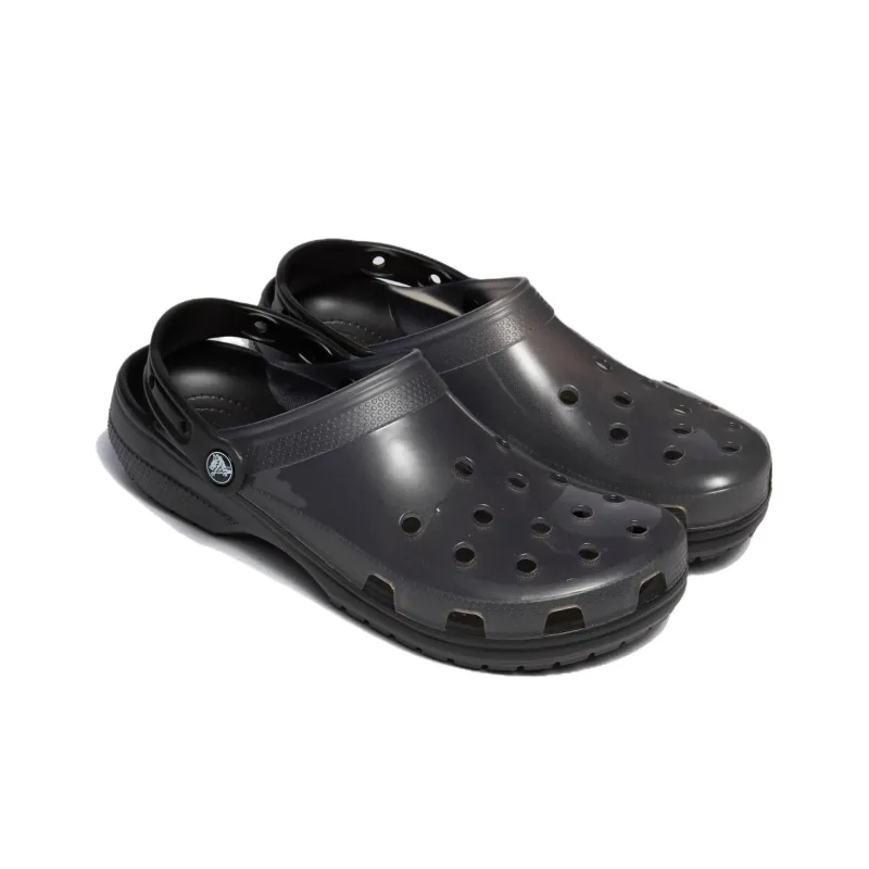 Crocs Jelly Crocs Transparent Black Unisex Sandals-1