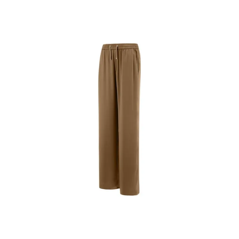 HERNO Wide Leg Satin Trousers-2