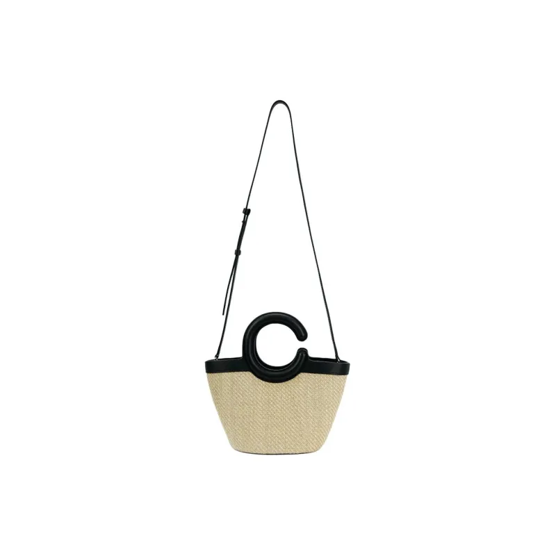 SUREN Handbags Bamboo Weave Yellow-3