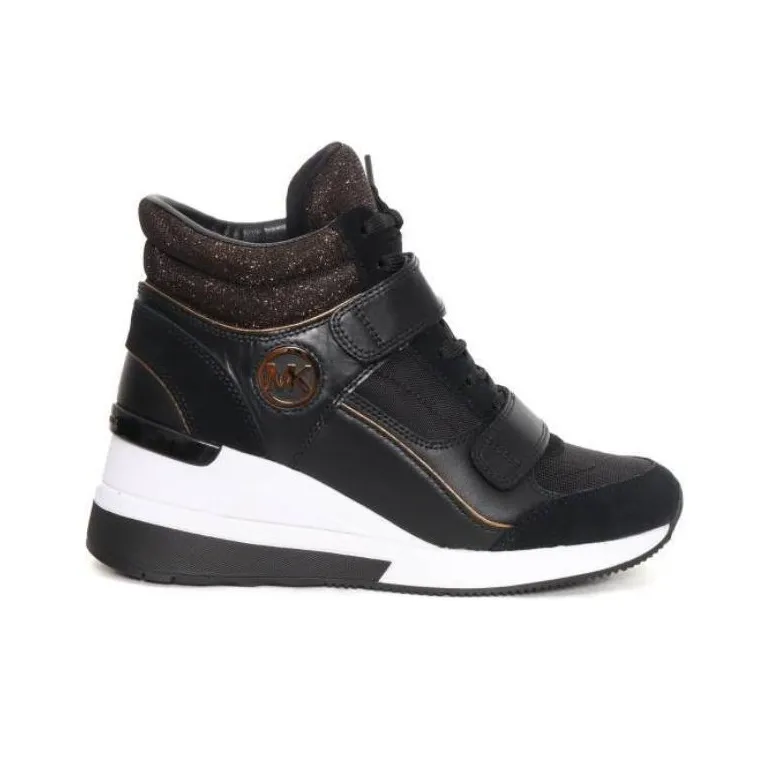 MICHAEL KORS Gentry Mid Top Casual Shoes Women's Black-1