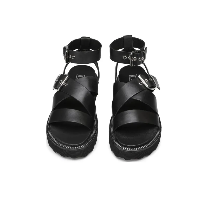 CULT GAIA Strap Sandals Women's Black-4