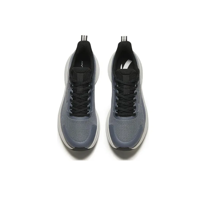 Anta Cushioning Wear-Resistant Low-Top Running Shoes Men's Gray Black-1