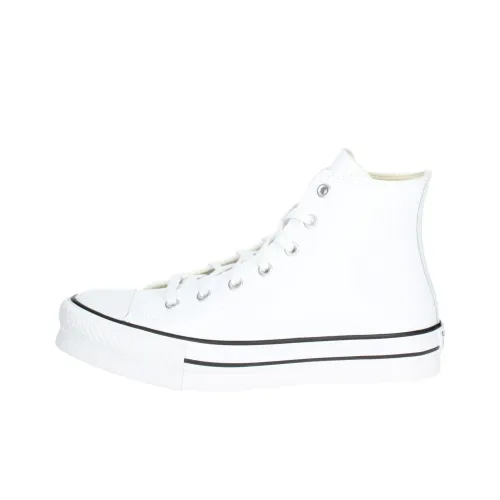 Converse Chuck Taylor All Star Eva Lift Hi Leather White Natural Ivory